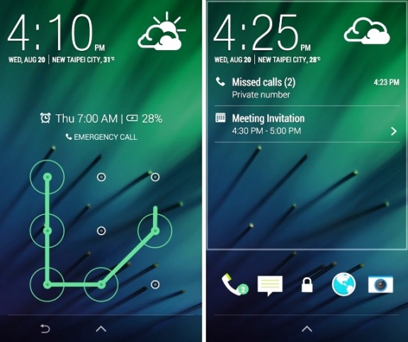 HTC Sense 6 Lock Screen app