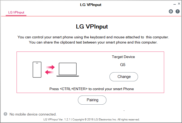 LG VPInput App