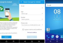 Sony Concept for Android 6.0 Marshmallow App